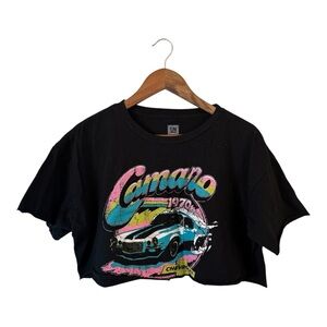 Black Camaro Graphic Crop Top